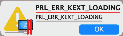 PRL_ERR_KEXT_LOADING