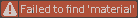 Failed to find ''