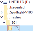 trash in windows usb