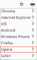 User-Agent Switcher for Chrome opera