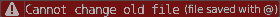 Cannot change old file.file saved with @