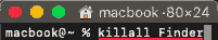 killall Finder