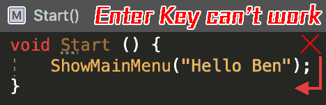Visual studio,Enter key or space key can't work.